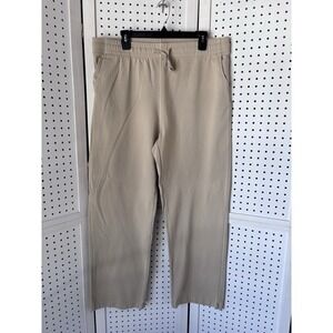 Willit Pull On Drawstring Lounge Sweatpants Adult‎ XL? Beige Mens Womens